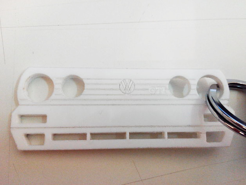 3D Printed Volkswagen Grill Front Keyring 1