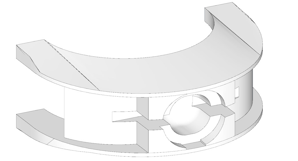 Brake Cable Holder 3D Model Drawing