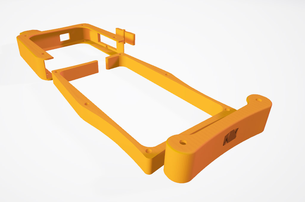 Mobile Device Casing 3D Model Component Drawing Rendering