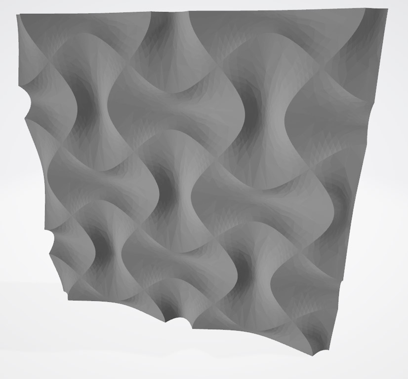 Curvilinear Tile Design Concept Rendering