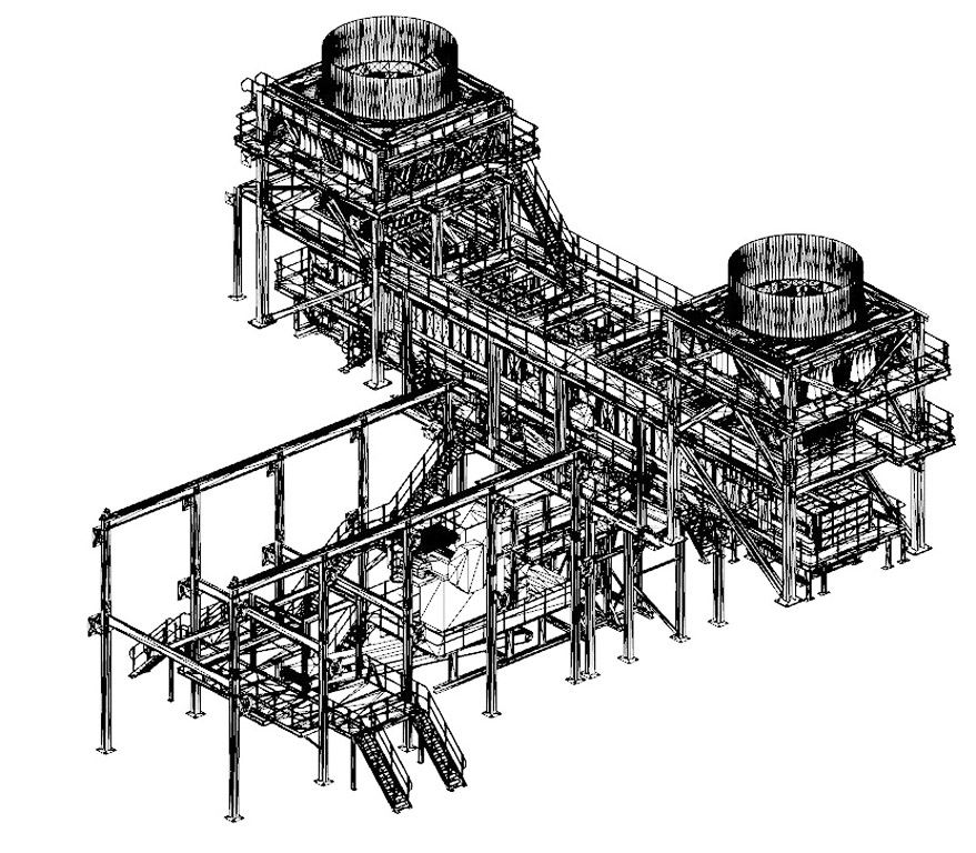 Crusher Assembly Design Concept 3D Model Rendering