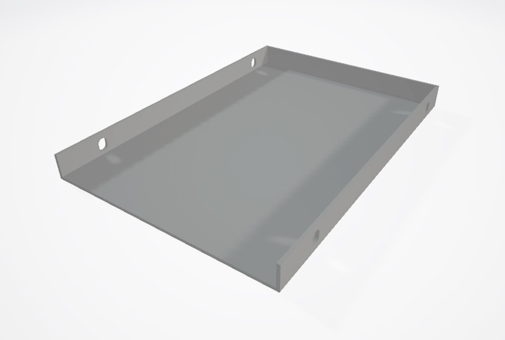 SSD Cover Design Prototype 3D Model Render