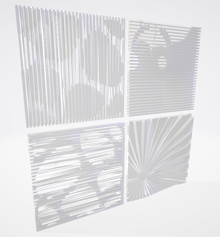 Parametric Tile Design 3D Model Rendering