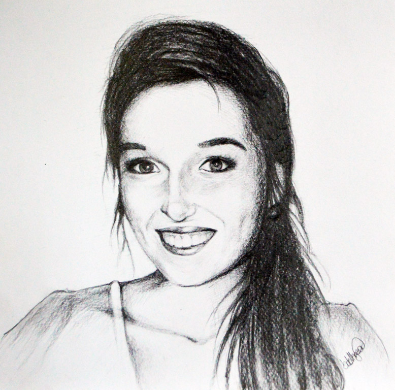 Pencil Portrait A4 Format Drawing 2